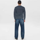 Aksune Washed Patent Knit Jumper sky captain