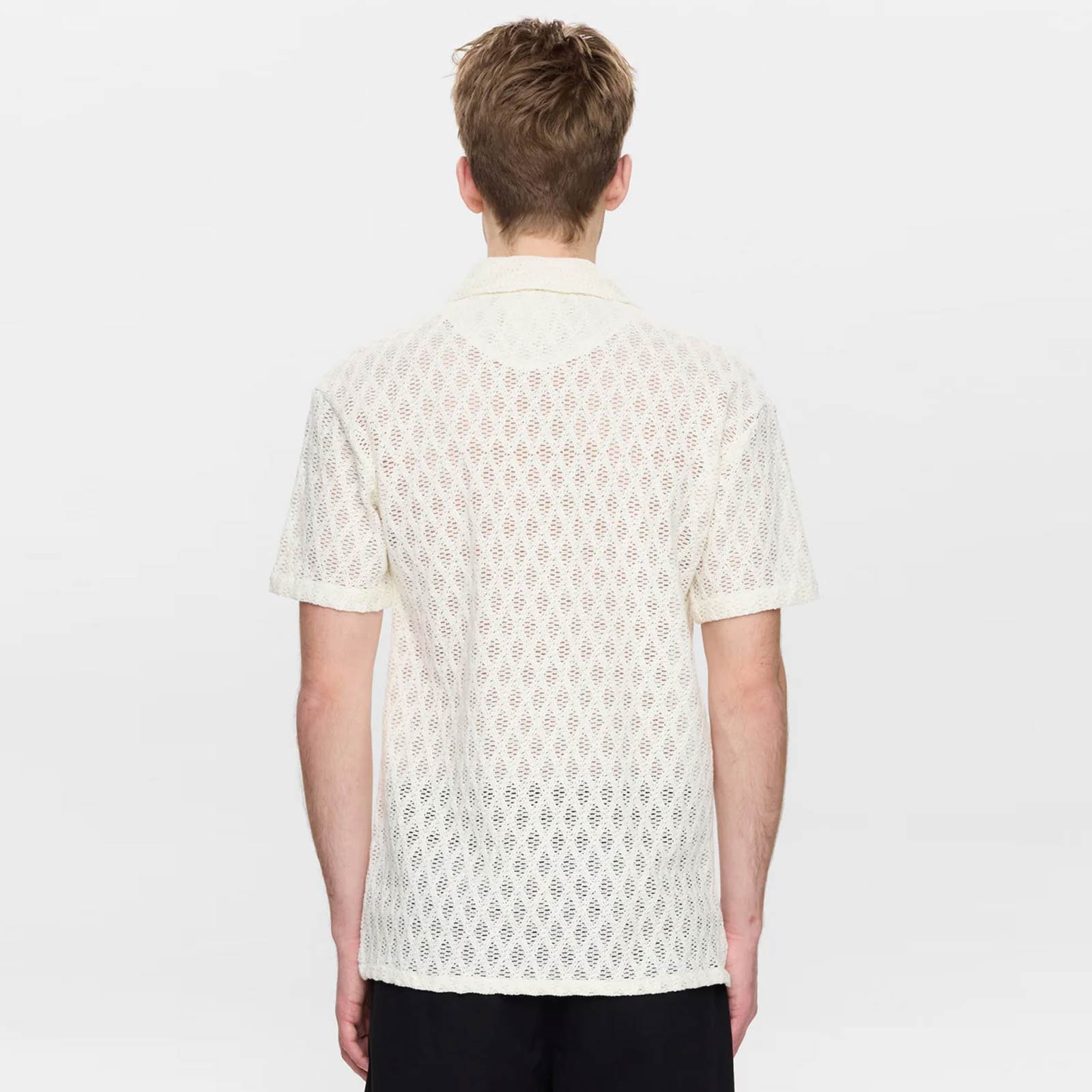 Akleander AO Lace S/S Shirt tofu Anerkjendt