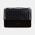 Medium Phone Bag Croco Matt Mix black