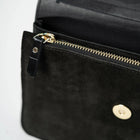 Medium Phone Bag Croco Matt Mix black