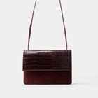 Medium Phone Bag Croco Matt Mix burgundy