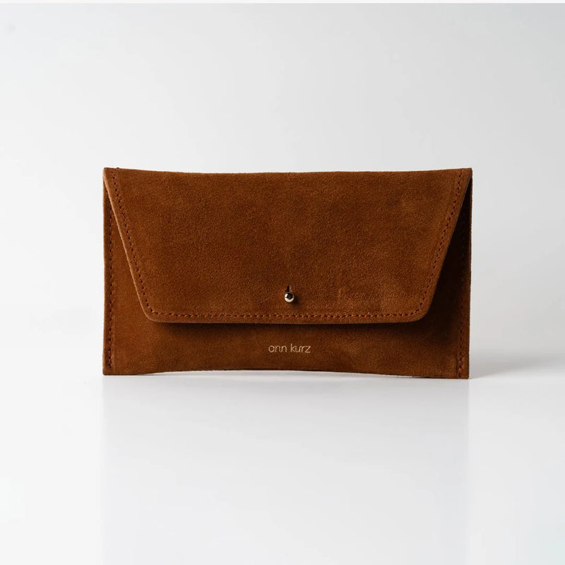 Mini Envelope Wallet Suede mocha