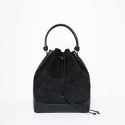 Tall Saku Bag Suede Mix black
