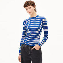 Alaania Chiffron STR Jumper lapis blue/oatmilk