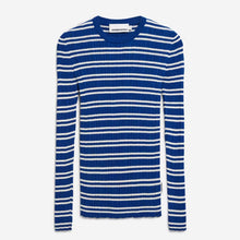 Alaania Chiffron STR Jumper lapis blue/oatmilk