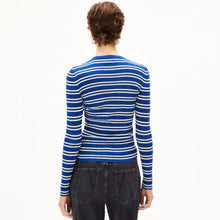 Alaania Chiffron STR Jumper lapis blue/oatmilk