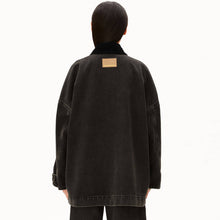 Cord Collar Denim Jacket nutmeg