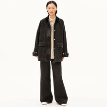 Cord Collar Denim Jacket nutmeg
