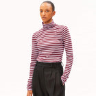 Grazilianaa Stripe TN Longsleeve moonlit lilac/velvet red