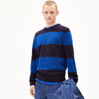 Loukaa Stripes Jumper night sky/lapis blue