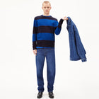 Loukaa Stripes Jumper night sky/lapis blue