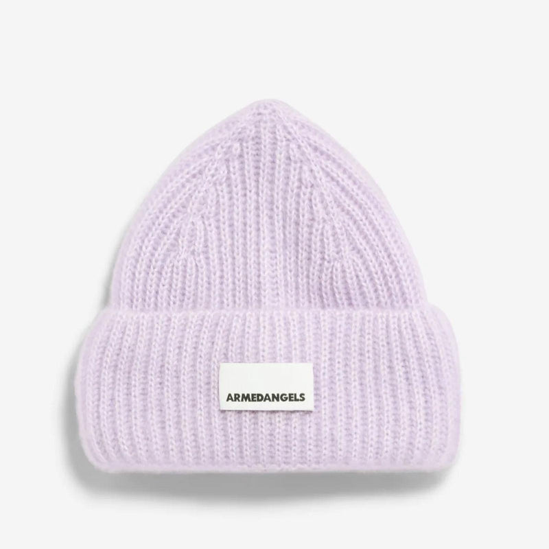 Mohair Blend Knit Hat moonlit lilac