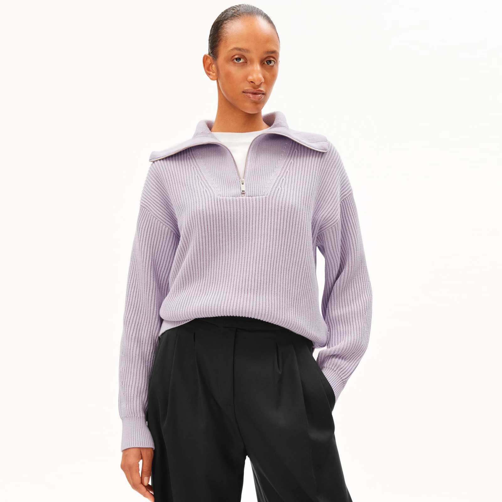 Troyer Vanisé Knit Sweater moonlit lilac