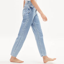 Aaikala Straight Leg High Waist Jeans light fresh blue