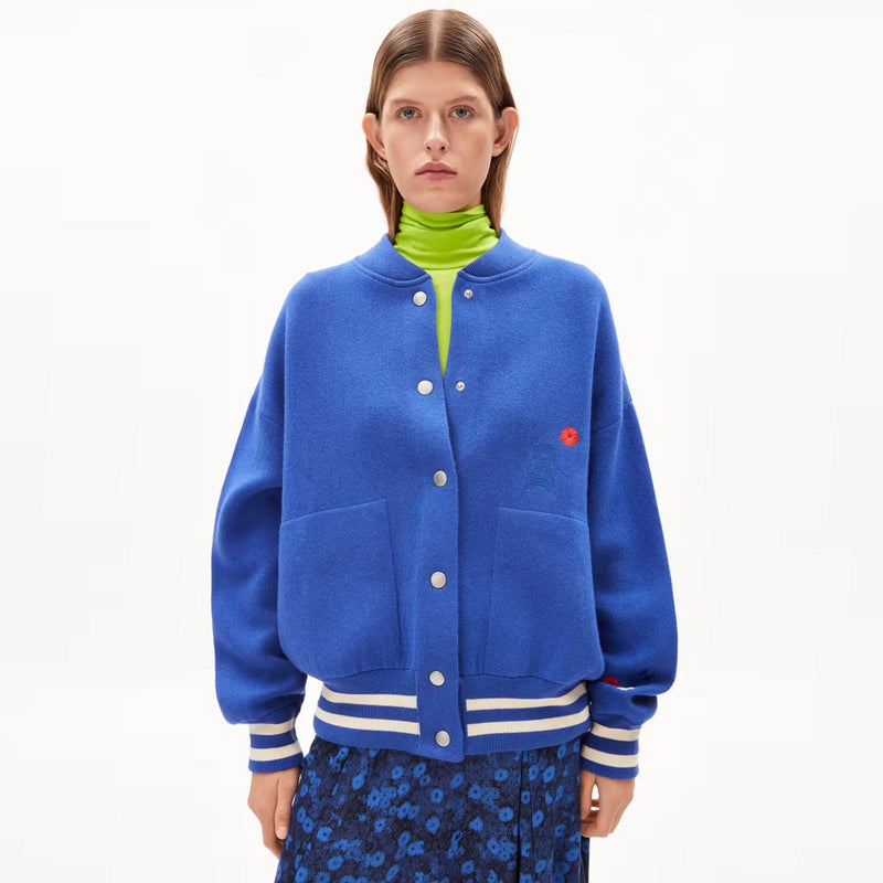 Aalison College Blouson dynamo blue-oatmilk