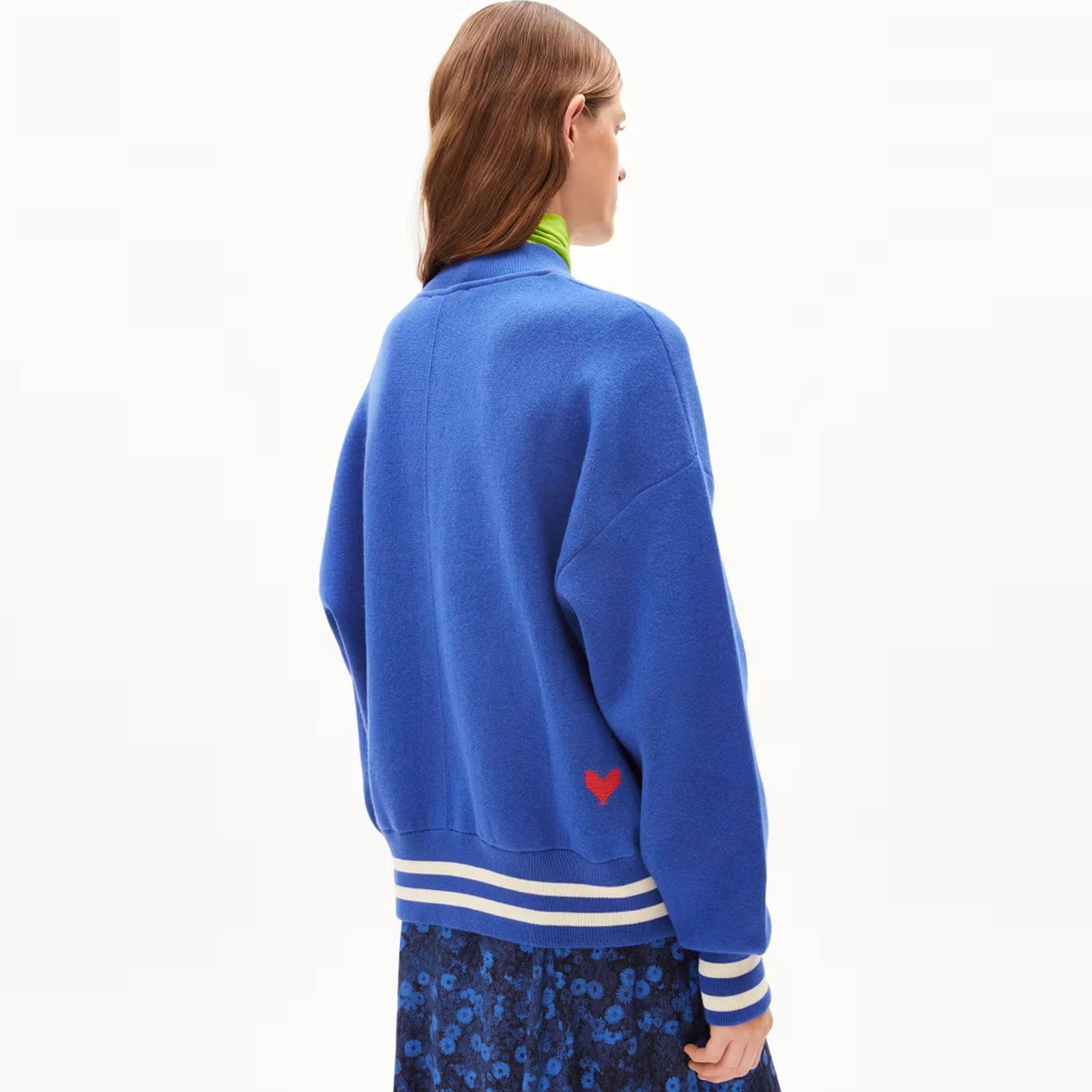 Aalison College Blouson dynamo blue-oatmilk