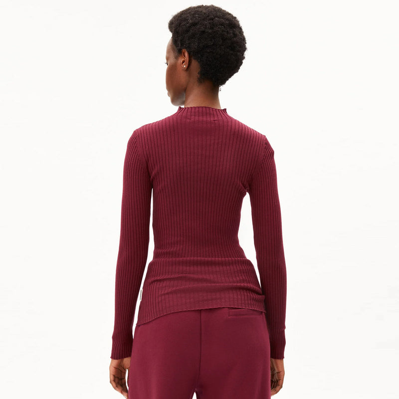 Alaania Knit Sweater velvet red