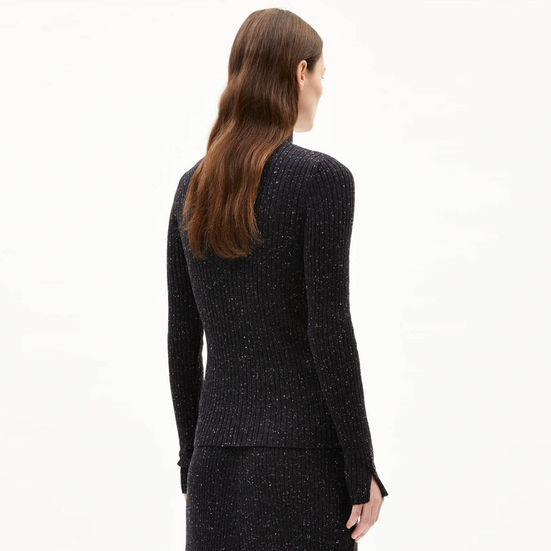 Alaania Tweed Jumper black/oatmilk Armedangels