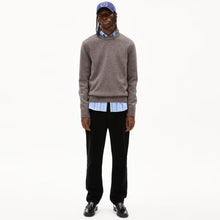 Alvaario Jumper steel mel./light oak/tree shade Armedangels