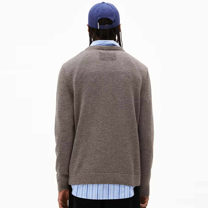 Alvaario Jumper steel mel./light oak/tree shade Armedangels