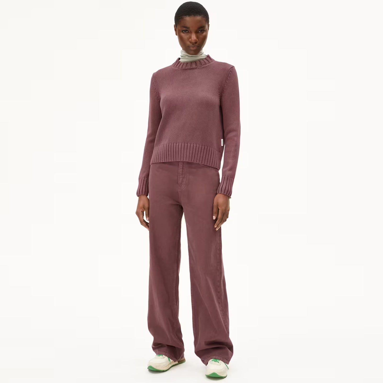 Amaliaas GMT Dye Jumper dark berry Armedangels