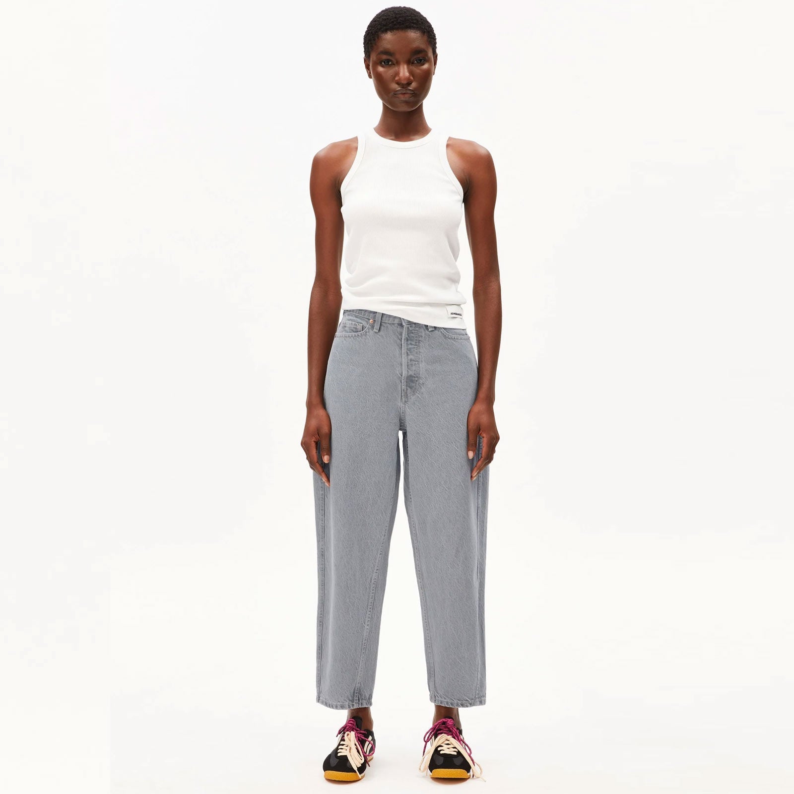 Baarly Barrel Jean High Waist Loose Fit grey Armedangels