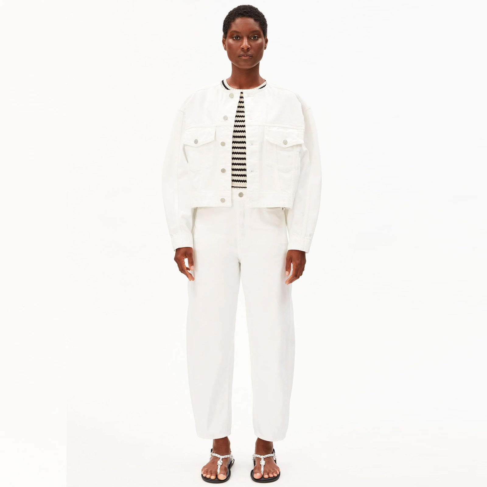 Baarly Barrel Jeans white Armedangels