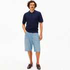 Baggy Hemp Blend Denim Short atlas Armedangels