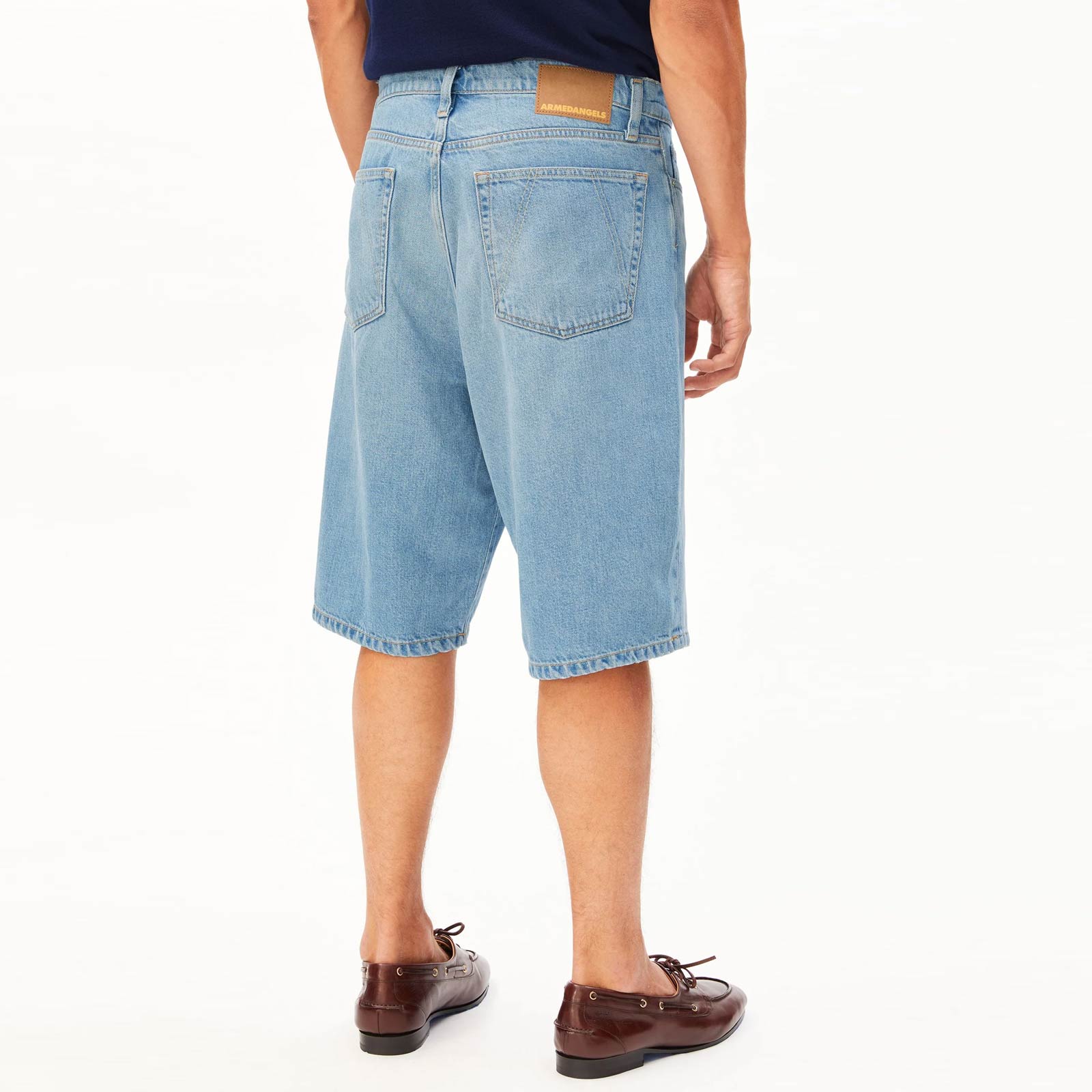 Baggy Hemp Blend Denim Short atlas Armedangels