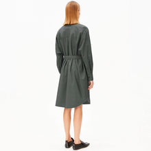 Barrel Sleeve Poplin Dress space steel Armedangels