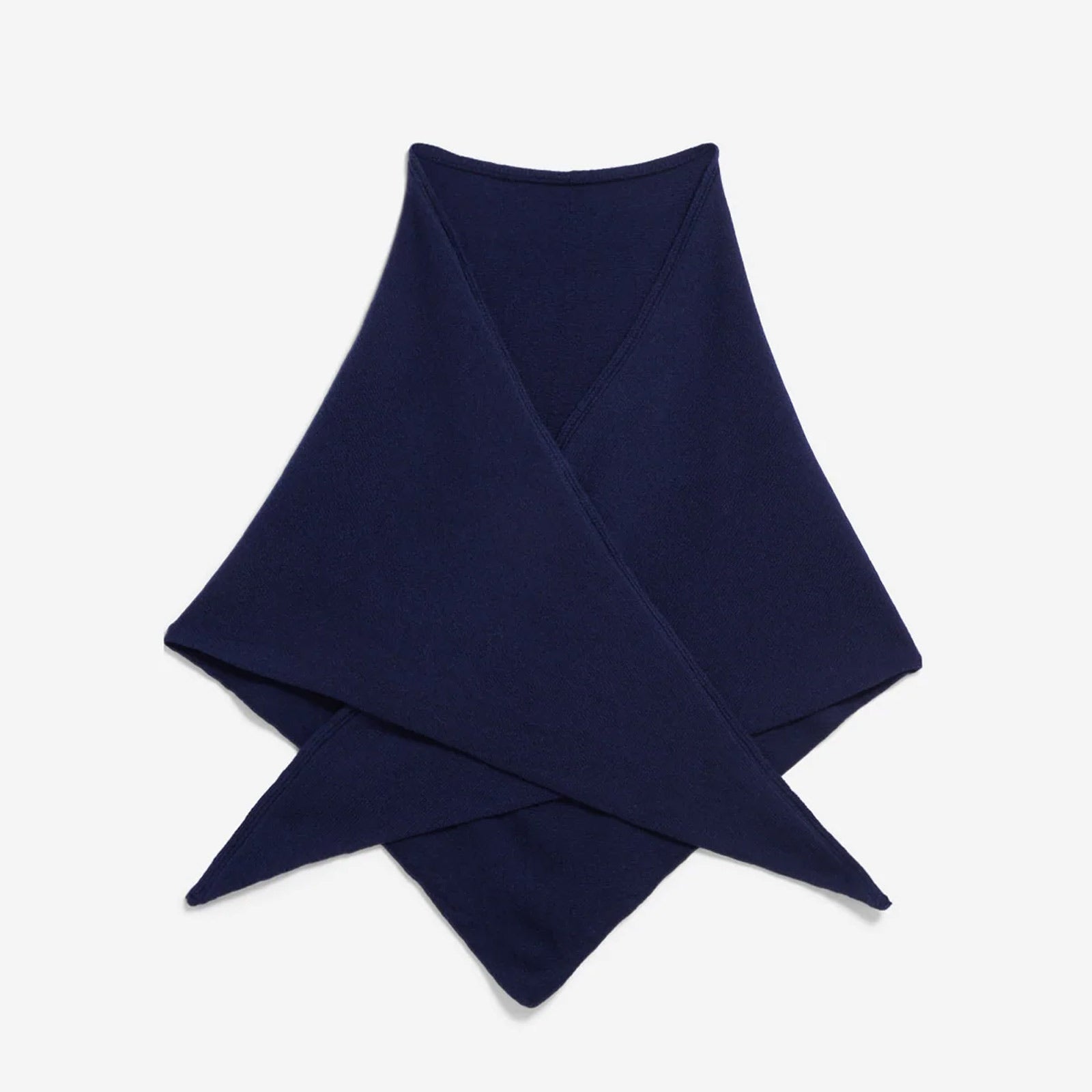 Bryanaa Triangle Scarf tinted navy Armedangels