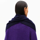 Bryanaa Triangle Scarf tinted navy Armedangels