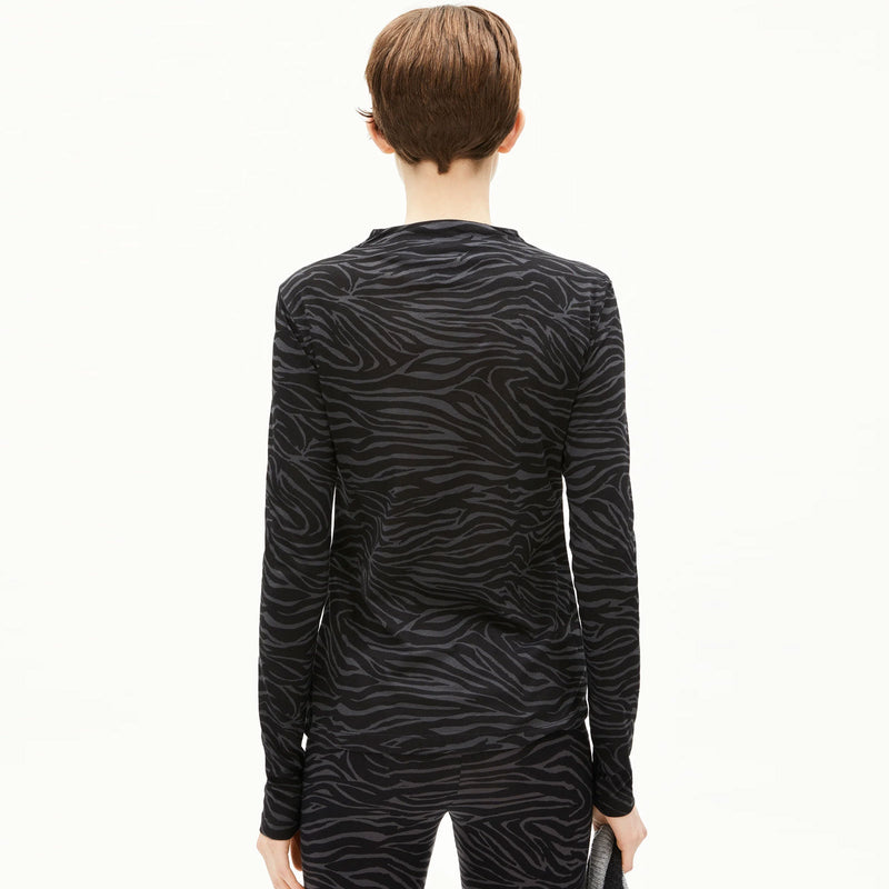 Calunaa Zebraraa Longsleeve black Armedangels
