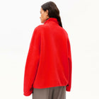 Cotton Fleece Jacket mars red Armedangels