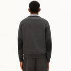 Cotton Knit Sweater mid silver melange-black