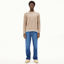 Daako Jumper silver melange tweed/true camel Armedangels