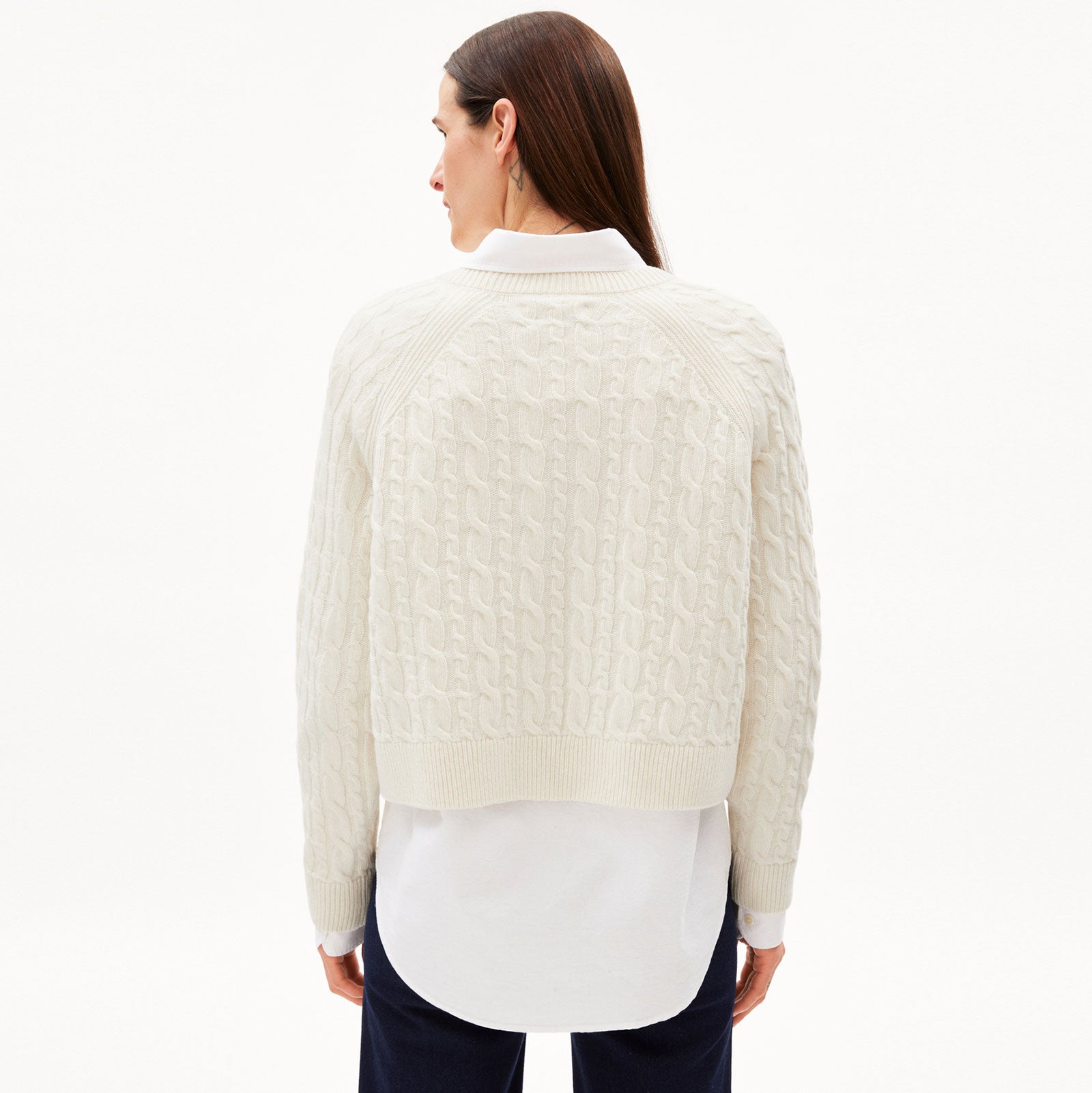 Diliriaa Cable Pullover oatmilk