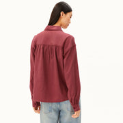 Efinaara Flannel Blouse velvet ember