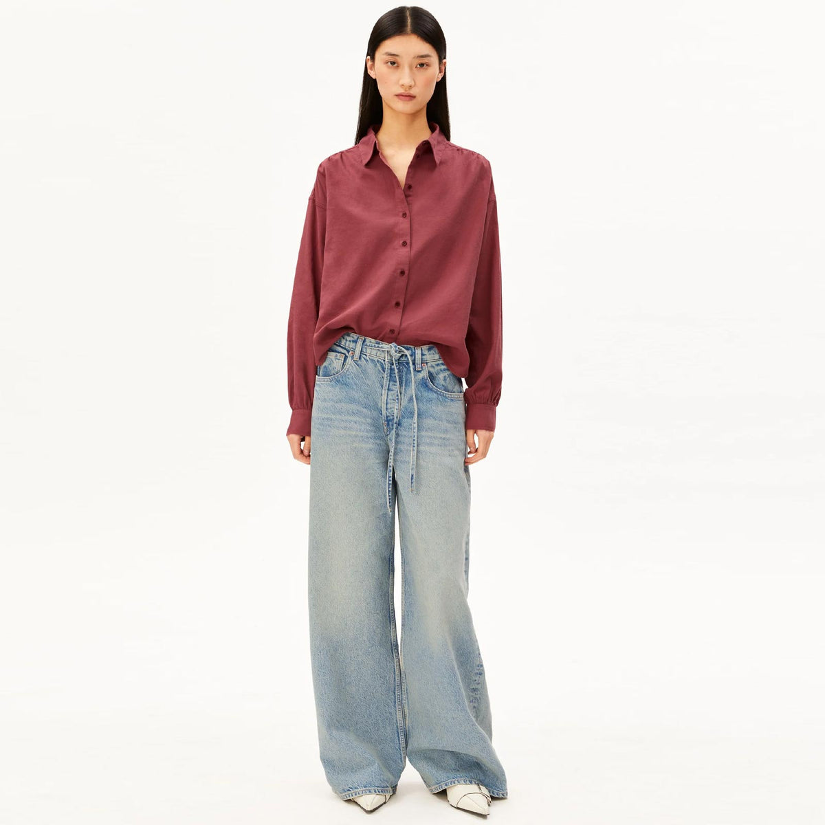 Efinaara Flannel Blouse velvet ember