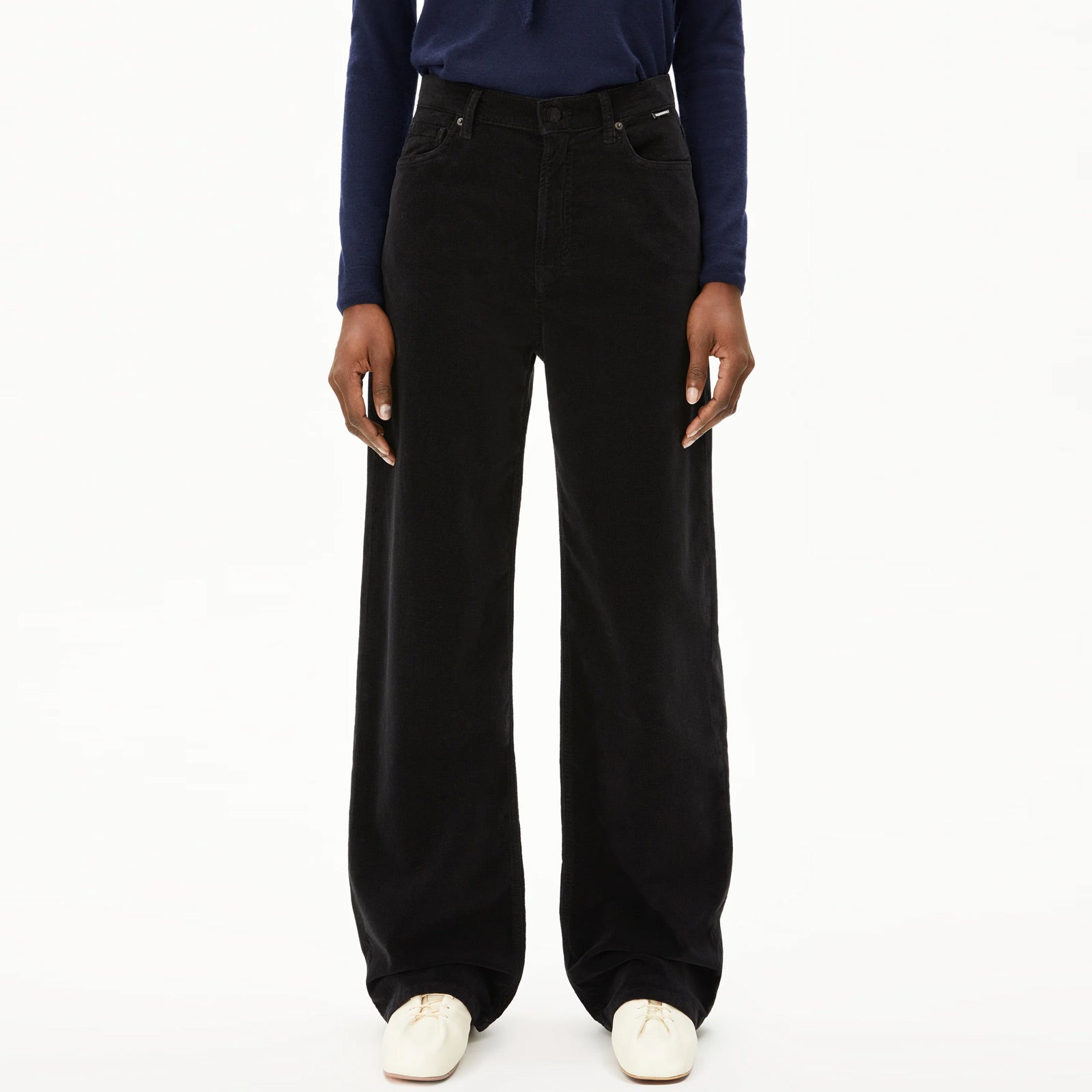 Enijaa Velvet Pants black Armedangels