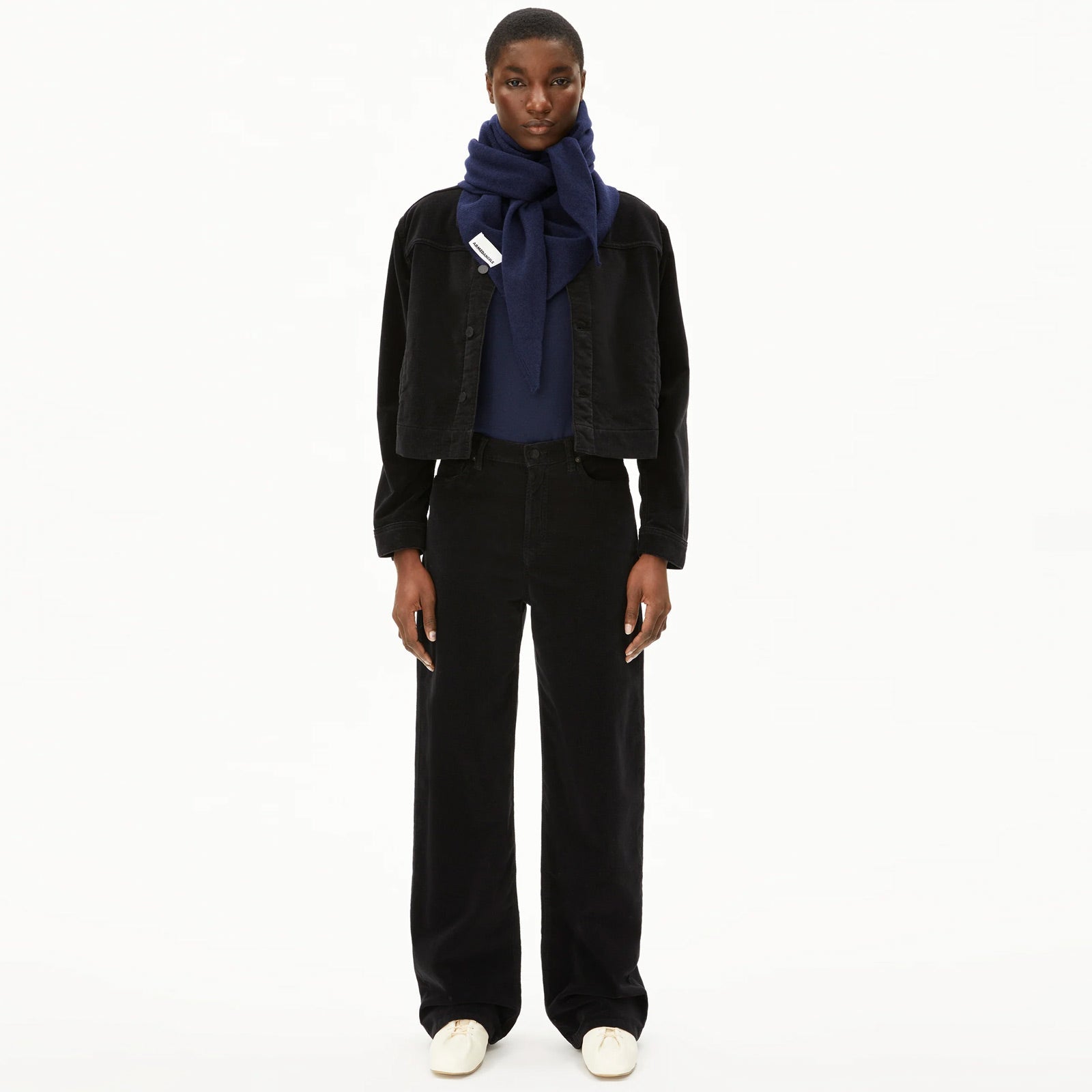 Enijaa Velvet Pants black Armedangels