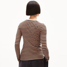 Enriccaa Stripes Longsleeve cinnamon dust-night sky