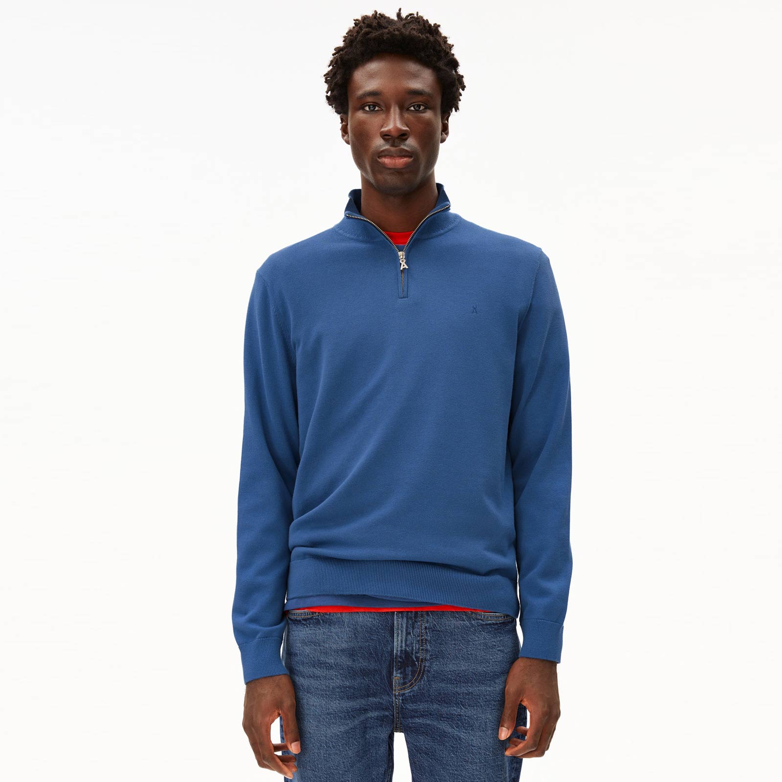 Faabes Half Zip Jumper dark morning Armedangels