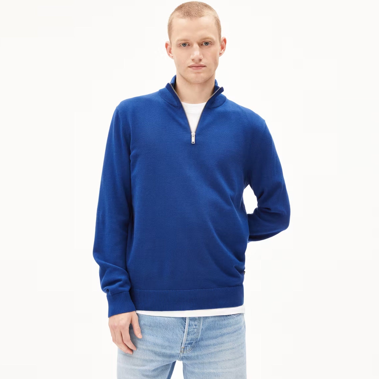 Faabes Half Zip Jumper lapis blue