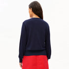 Fine Knit Cardigan tinted navy Armedangels