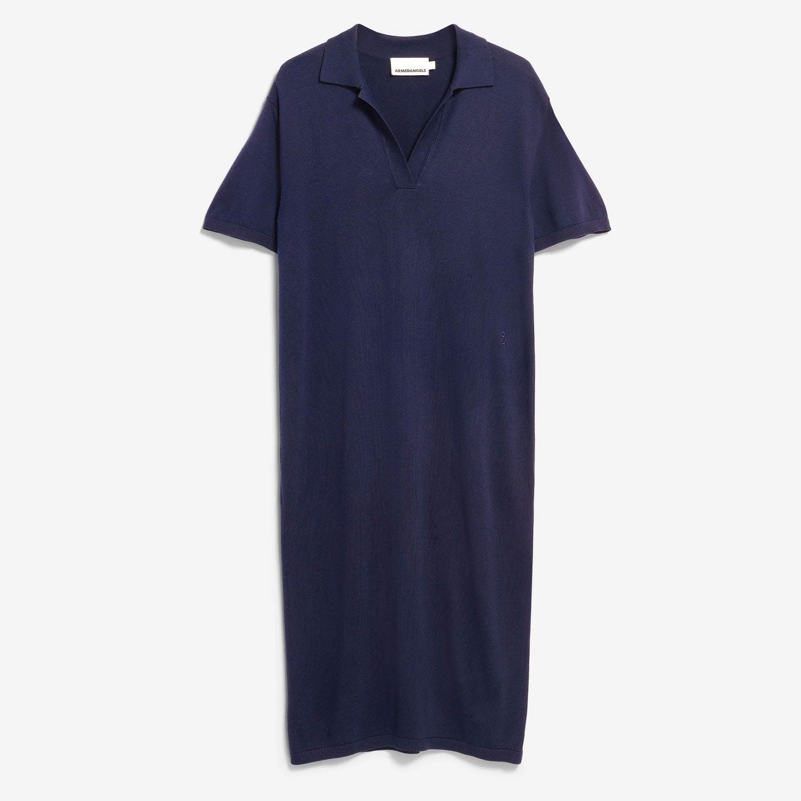 Fine Polo Knit Dress tinted navy Armedangels