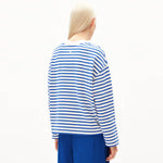 Frankaa Maarlen Stripe Sweatshirt dynamo blue-undyed