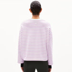 Frankaa Maarlen Stripe Sweatshirt lavender light-undyed