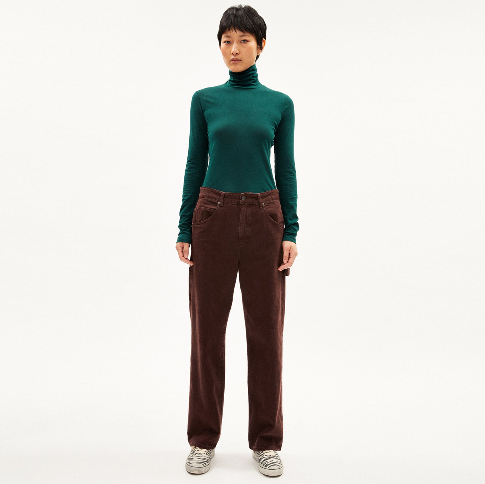 Graziliaa Soft Turtleneck Longsleeve teal stone