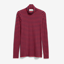 Graziliaa Stripes TN Longsleeve tinted navy/candy apple Armedangels